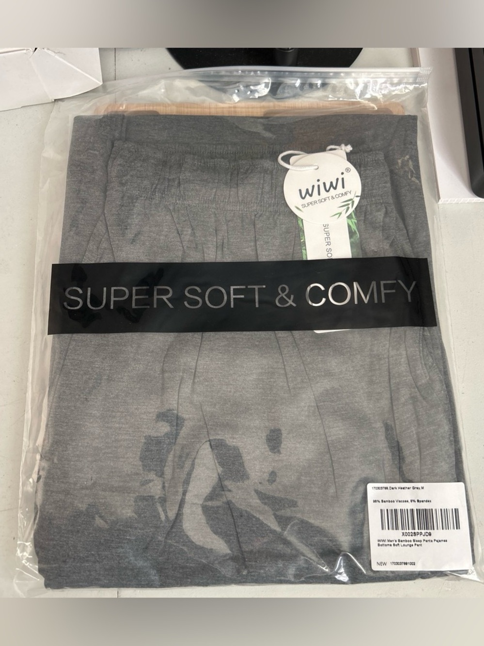Men’s Super Soft & Comfy Heather Gray PJ pants size Medium